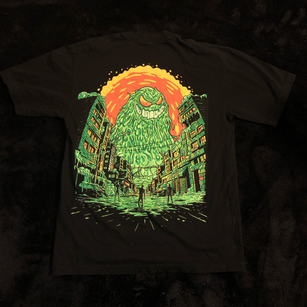 Feid Ferxxo Ferxxocalipsis Tee with Neon Green Monster Graphic